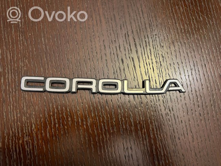 Toyota Corolla E100 Logo, emblème de fabricant 
