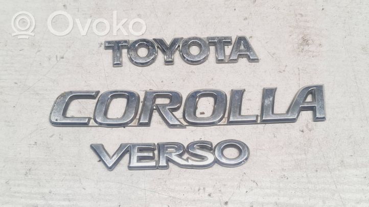Toyota Corolla Verso AR10 Valmistajan merkki/mallikirjaimet 