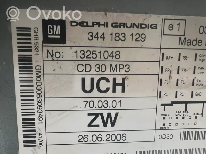 Opel Zafira B Radija/ CD/DVD grotuvas/ navigacija 344183129