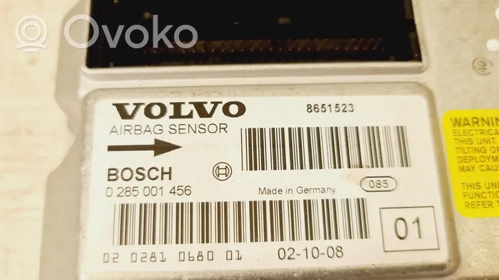 Volvo S60 Oro pagalvių valdymo blokas 8651523
