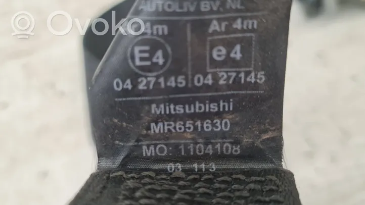 Mitsubishi Space Star Takaistuimen turvavyö 604029200