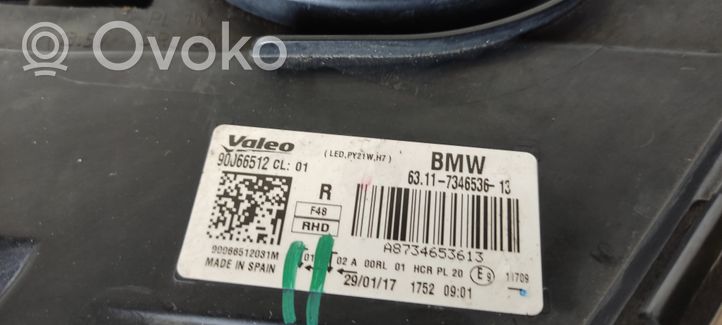 BMW X1 F48 F49 Phare frontale 7336536