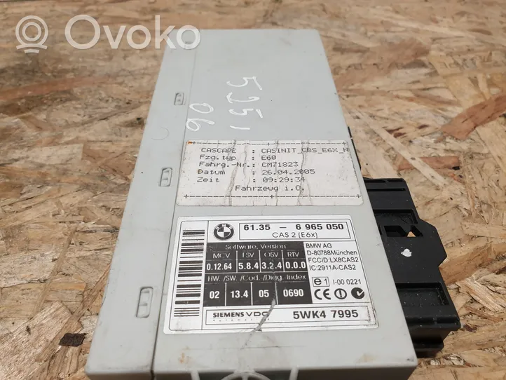 BMW 5 E60 E61 CAS control unit/module 6965050