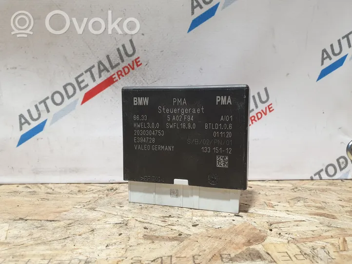 BMW X2 F39 Pysäköintitutkan (PCD) ohjainlaite/moduuli 5A02F94