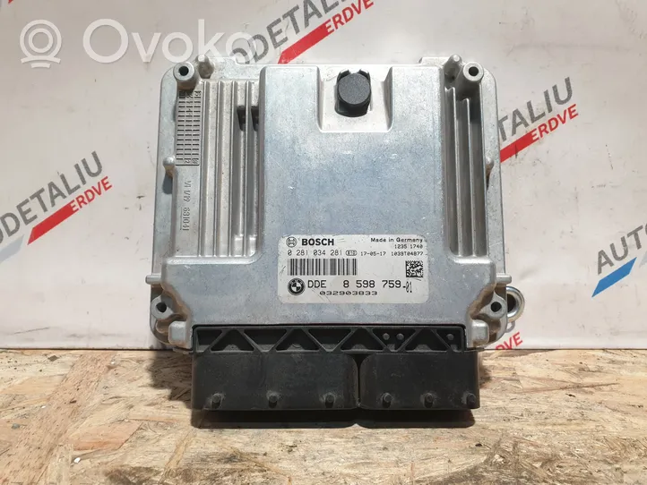 BMW 4 F32 F33 Calculateur moteur ECU 8598759