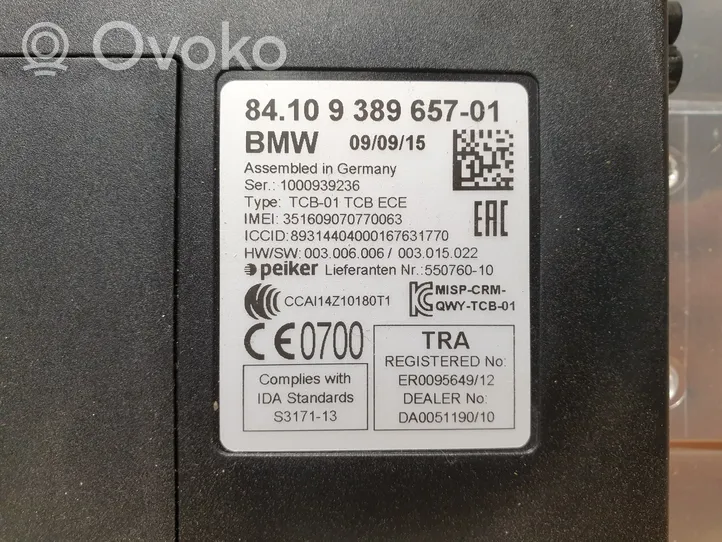 BMW 2 F22 F23 Moduł / Sterownik Bluetooth 9389657