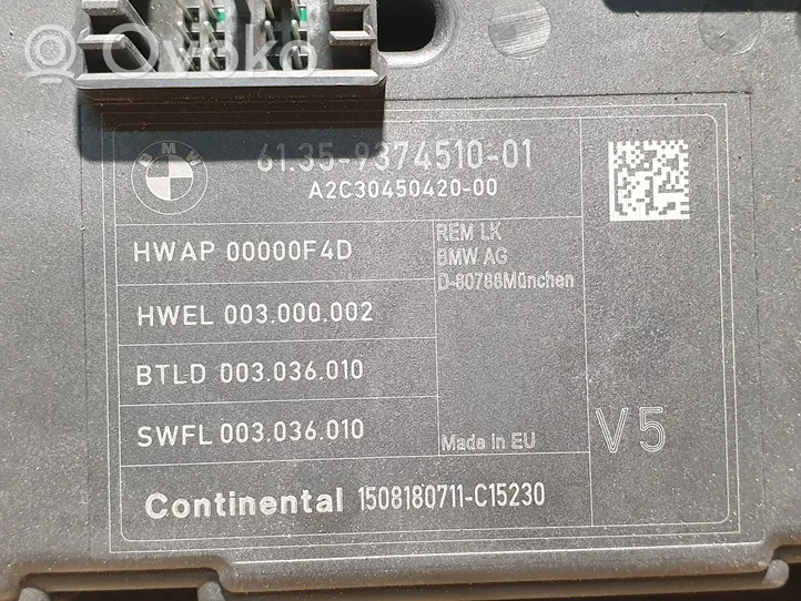 BMW 2 F22 F23 Centralina/modulo sensori di parcheggio PDC 9374510