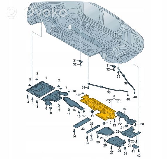 Audi A8 S8 D5 Kita kėbulo dalis 4N0825207J