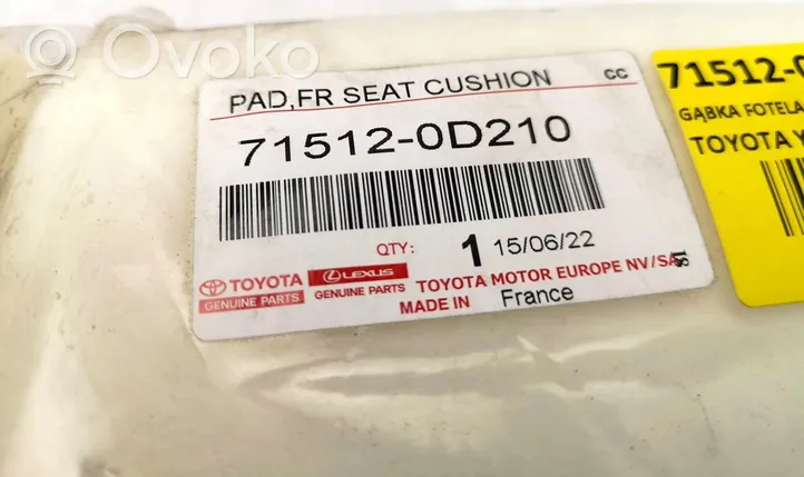 Toyota Yaris Bourrelet pour siège avant 71512-0D210