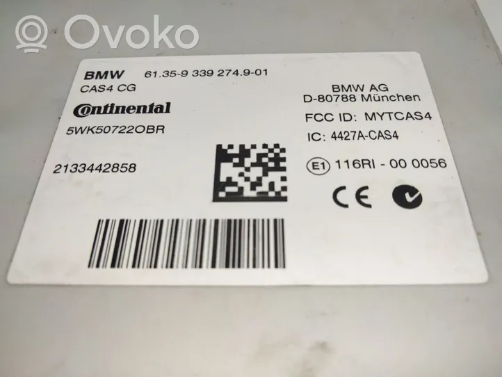 BMW 5 F10 F11 Imobilaizerio valdymo blokas 61359339274