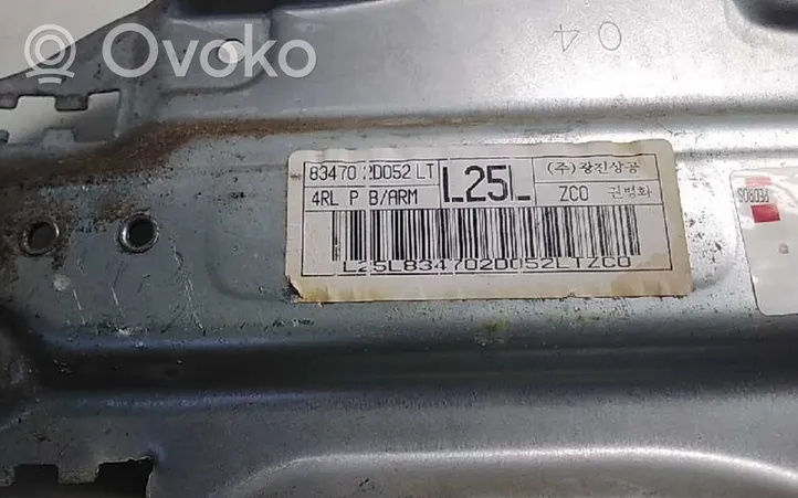 Hyundai Elantra Takaikkunan nostomekanismi ilman moottoria 834702D052LT