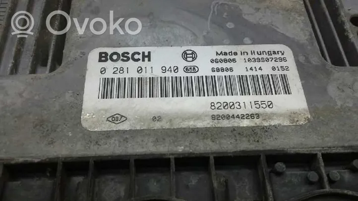 Renault Master II Sterownik / Moduł ECU 0281011940