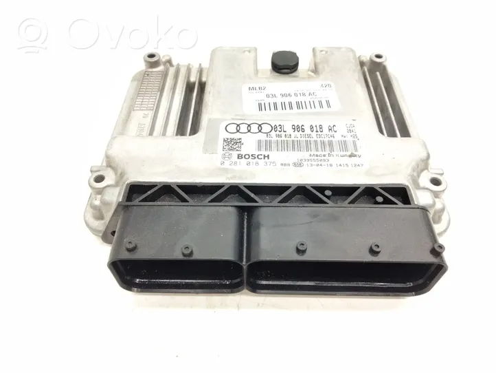 Audi A5 Sportback 8TA Calculateur moteur ECU 03L906018AC