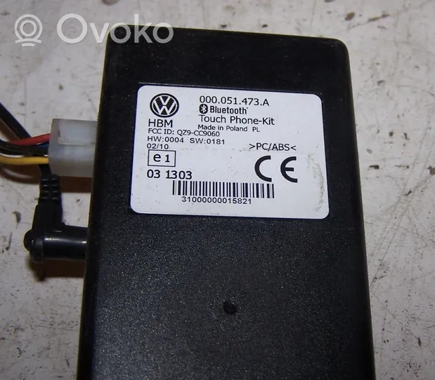 Volkswagen Golf VIII Bluetoothin ohjainlaite/moduuli 000051473A