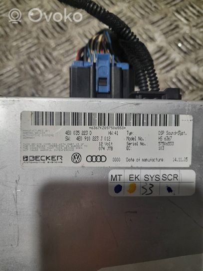 Audi A8 S8 D3 4E Amplificateur de son 4e0035223d