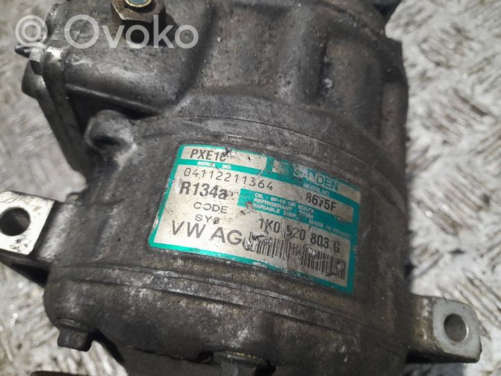 Volkswagen Touran I Ilmastointilaitteen kompressorin pumppu (A/C) 1K0820803G