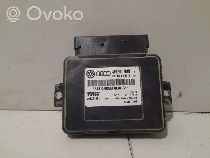 Audi A6 S6 C6 4F Moduł / Sterownik hamulca ręcznego 4F0907801B