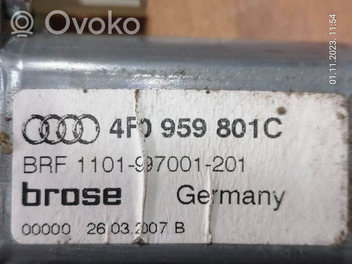 Audi A6 S6 C6 4F Moteur de lève-vitre de porte arrière 4F0959801C