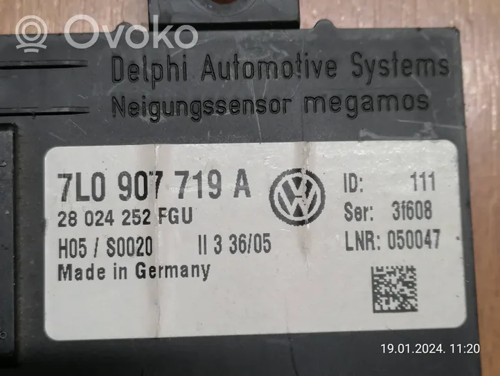 Volkswagen Touareg I Hälytyksen ohjainlaite/moduuli 7L0907719A