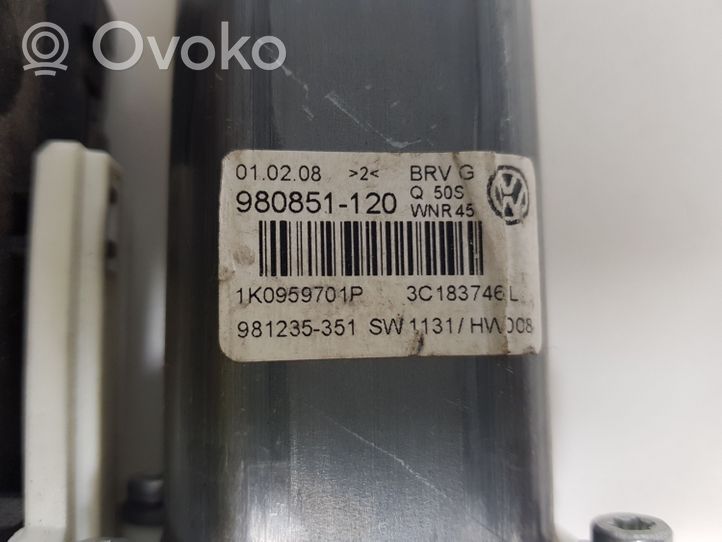 Volkswagen PASSAT B6 Priekinis varikliukas langų pakėlėjo 1K0959793L