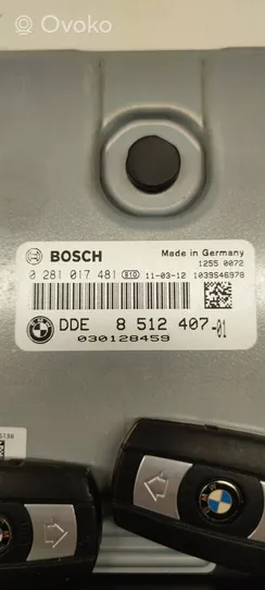 BMW X5 E70 Kit centralina motore ECU e serratura 8512407
