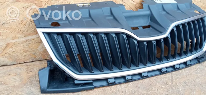 Skoda Fabia Mk3 (NJ) Grille calandre supérieure de pare-chocs avant 6V0853653