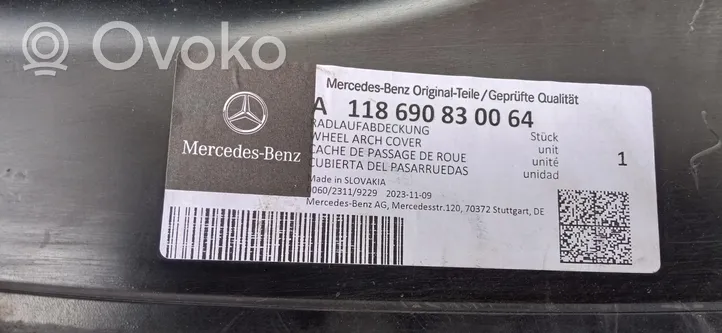 Mercedes-Benz CLA C118 X118 Rivestimento paraspruzzi passaruota anteriore A118690830064