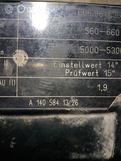 Mercedes-Benz E W210 Pannello di supporto del radiatore A1405841326