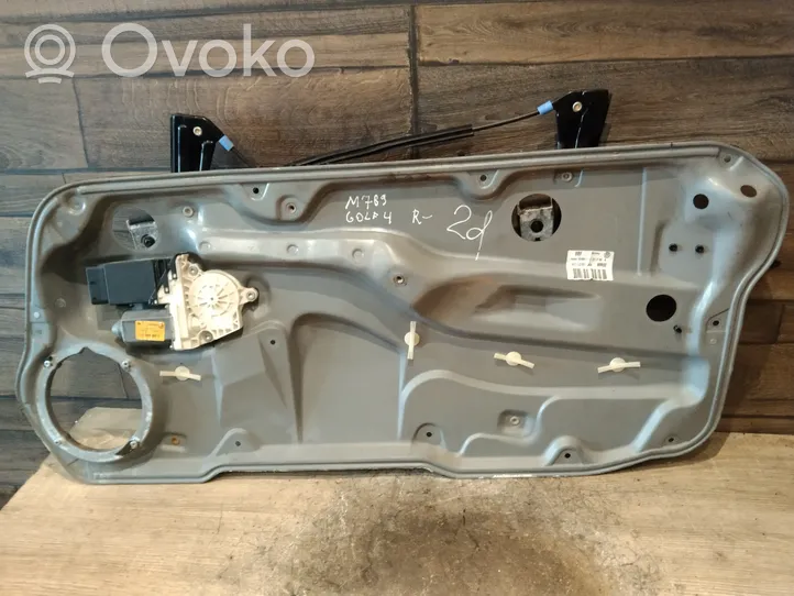 Volkswagen Golf IV Priekinio el. Lango pakėlimo mechanizmo komplektas 1J3837730AA