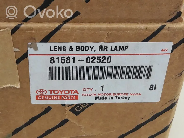 Toyota Corolla E160 E170 Luci posteriori 81581-02520