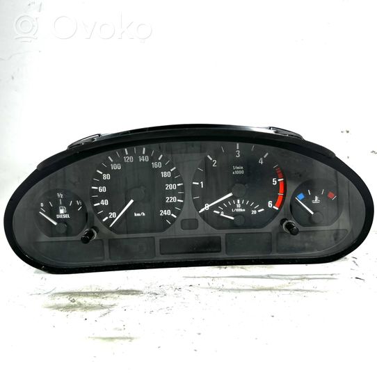 BMW 3 E46 Compteur de vitesse tableau de bord 6911288