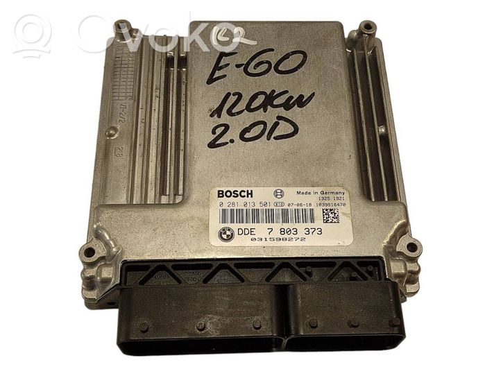 7803373 BMW 5 E60 E61 Engine ECU kit and lock set, 104.00 € | RRR 