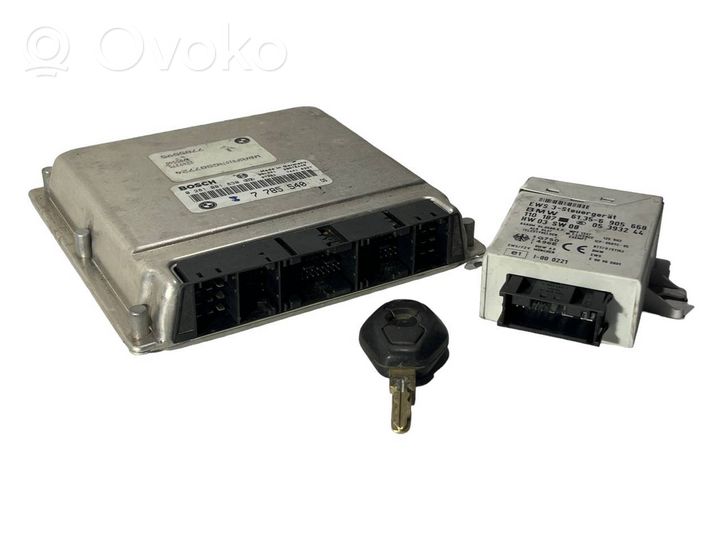 BMW 5 E39 Kit centralina motore ECU e serratura 7785540