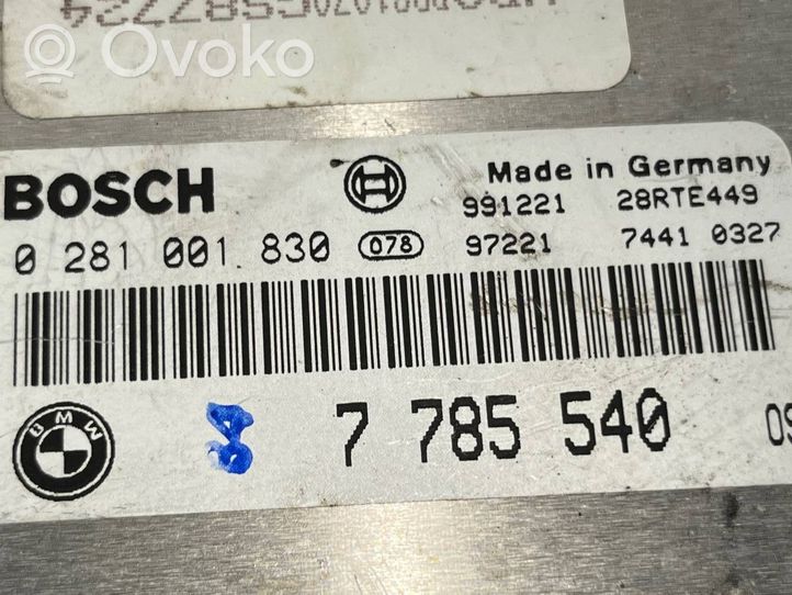 BMW 5 E39 Komplettsatz Motorsteuergerät Zündschloss 7785540