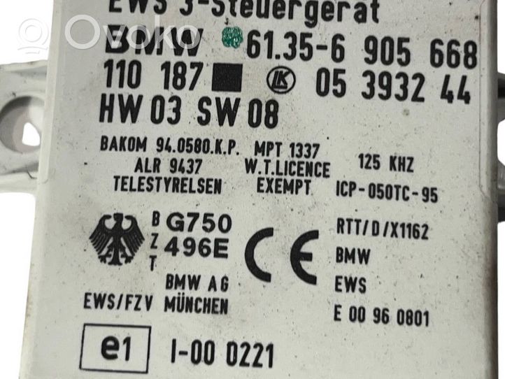 BMW 5 E39 Komputer / Sterownik ECU i komplet kluczy 7788310