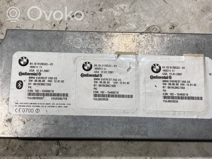 BMW X5 E70 Moduł / Sterownik Bluetooth 9126533