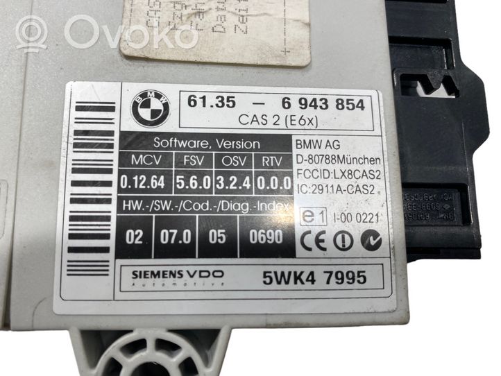 BMW 5 E60 E61 Komputer / Sterownik ECU i komplet kluczy 7794650