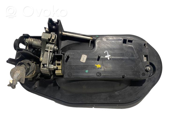 BMW 5 E60 E61 Support poignée extérieur de porte avant 7034451