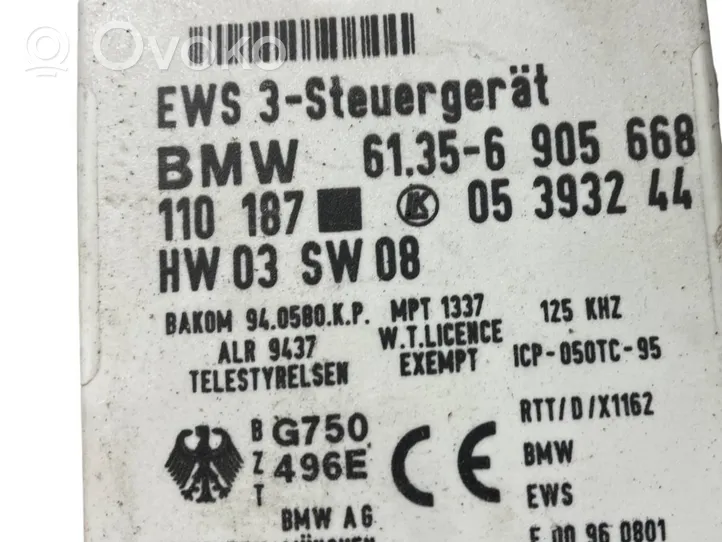 BMW 5 E39 Komputer / Sterownik ECU i komplet kluczy 7500255