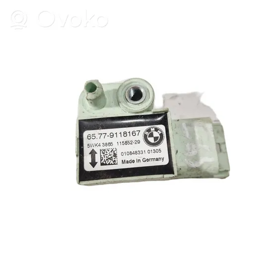 BMW 5 E60 E61 Sensore d’urto/d'impatto apertura airbag 9118167