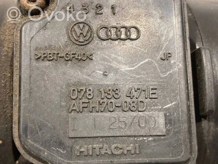 Audi A6 S6 C5 4B Misuratore di portata d'aria 078133471E
