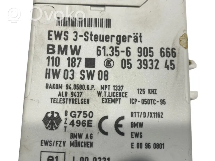 BMW 3 E46 Moottorinohjausyksikön sarja ja lukkosarja 7531848