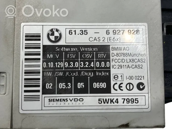 BMW 5 E60 E61 Imobilaizera vadības bloks 6927928