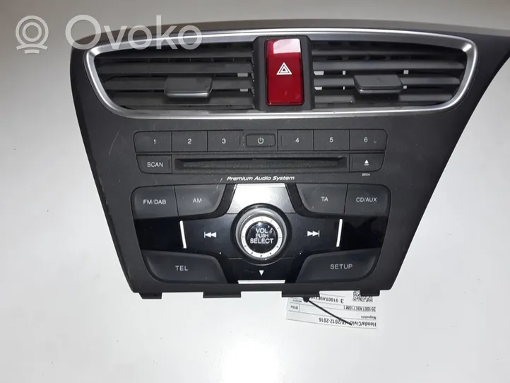 Honda Civic IX Radio/CD/DVD/GPS-pääyksikkö 39100TA9E710M1