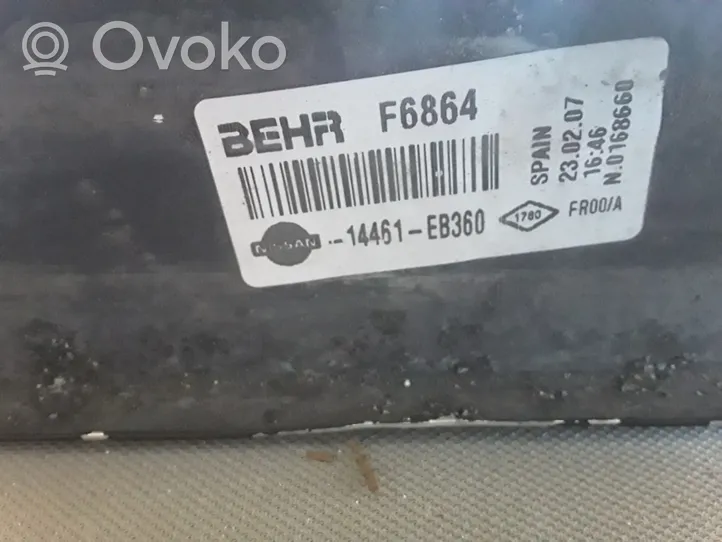 Nissan Navara Chłodnica powietrza doładowującego / Intercooler 14461EB360