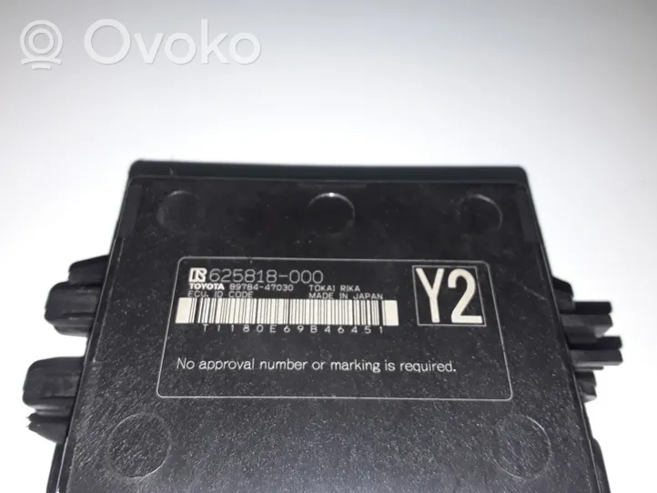 Toyota Prius (XW50) Unité de commande dispositif d'immobilisation 625818000