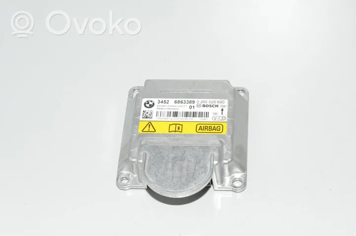 BMW 2 F22 F23 Oro pagalvių valdymo blokas 6863389