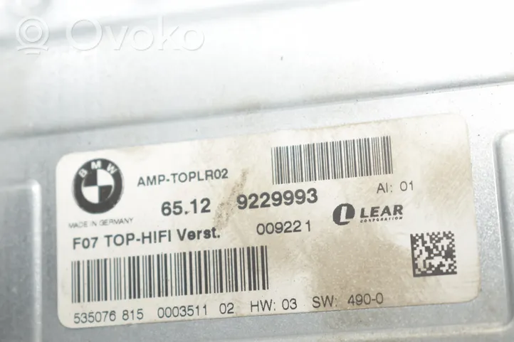 BMW 5 GT F07 Kit système audio 