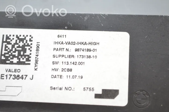 BMW X1 F48 F49 Ilmastoinnin ohjainlaite/moduuli 9874189