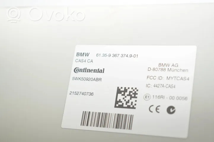 BMW 5 F10 F11 Moottorinohjausyksikön sarja ja lukkosarja 8586540